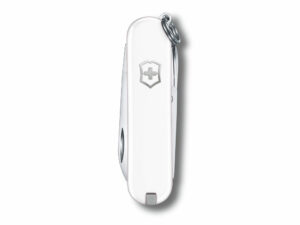 Нож-брелок VICTORINOX Classic SD Colors Falling Snow, 58 мм, 7 функций, белый — изображение 2