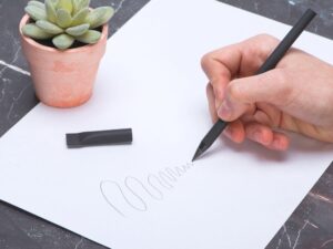 Вечный карандаш из переработанной бумаги Recycled pencil, черный — изображение 4