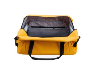 Сумка дорожная TORBER MOBI, желтая, полиэстер 900D с PU покрытием, 65 х 37 х 34 см — изображение 5