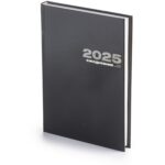 Ежедневник А5 датированный Бумвинил 2025, черный