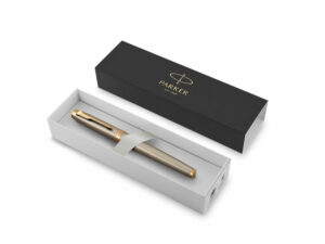 Перьевая ручка Parker IM Metal Brushed Metal GT, перо: F, цвет чернил: blue — изображение 5