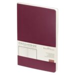 Ежедневник А5 недатированный Megapolis Velvet Flex, бордовый