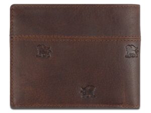 Бумажник Mano Don Leon, натуральная кожа в коричневом цвете, 12 х 9,5 см — изображение 2