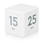 Таймер для тайм-менеджмента Time Capsule на 5-15-25-45 минут, софт-тач, белый
