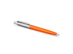 Шариковая ручка Parker Jotter Originals Orange Chrome CT, стержень: M blue в подарочной упаковке — изображение 2