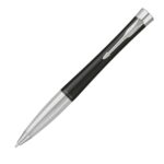 Ручка шариковая Parker модель Urban Muted Black CT в футляре, черный/серебристый