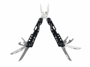 Мультитул Stinger, 105x40 мм, 13 функций, сталь, чёрно-серебристый, в комплекте нейлоновый чехол — изображение 2