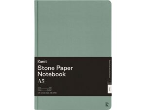 Блокнот в твердом переплете Karst формата A5, зеленый яркий — изображение 2