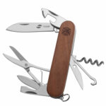 Нож перочинный Stinger, 90 мм, 13 функций, материал рукояти: древесина сапеле