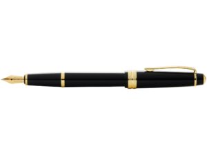 Перьевая ручка Cross Bailey Light Polished Black Resin and Gold Tone, перо F — изображение 3