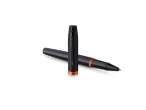 Ручка-роллер Parker IM Vibrant Rings Flame Orange, стержень:Fblk, в подарочной упаковке. — изображение 3