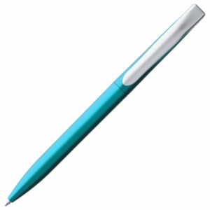 Ручка шариковая Pin Silver, голубой металлик — изображение 3