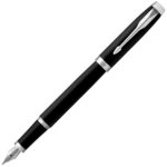 Перьевая ручка Parker IM Mat Black CT, перо: F, цвет чернил: blue, в подарочной упаковке.