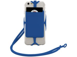 Картхолдер RFID со шнурком, ярко-синий — изображение 2