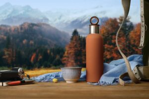 Термобутылка Sherp, оранжевая — изображение 9