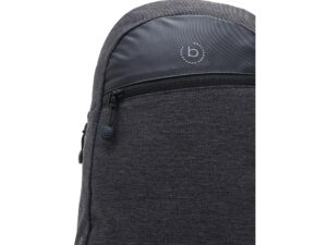Рюкзак с одним плечевым ремнем BUGATTI Universum, графитовый, полиэстер меланж/тарпаулин, 23х9х35 см — изображение 5