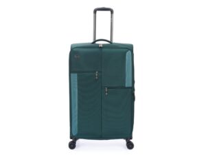 Чемодан TORBER Seyd, тёмно-зелёный, нейлон 600D, 48 х 22 х 78 см, 85 л — изображение 3