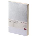 Ежедневник А5 недатированный Megapolis Velvet Flex, серебристый
