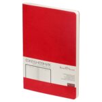 Ежедневник А5 недатированный Megapolis Velvet Flex, красный