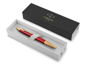 Шариковая ручка Parker IM Premium K318  Red GT, стержень: M, цвет чернил: blue, в подарочной упаковке. — изображение 2