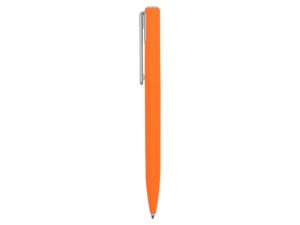Ручка шариковая пластиковая Bon с покрытием soft touch, оранжевый — изображение 3