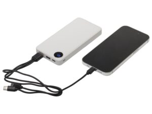 Внешний аккумулятор с дисплеем Mild, 10 000 mAh, белый — изображение 2