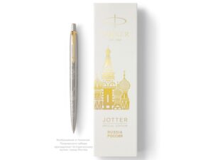 Шариковая ручка Parker Jotter Russia SE, цвет: St. Steel GT, стержень: Mblue — изображение 4