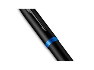 Перьевая ручка Parker IM Vibrant Rings Flame Blue, стержень:F, цвет чернил: blue, в подарочной упаковке. — изображение 5