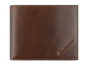 Портмоне BUGATTI Nobile,с защитой данных RFID, коньячного цвета, воловья кожа/полиэстер, 12х2х9,5 см — изображение 2