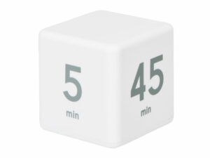 Таймер для тайм-менеджмента Time Capsule на 5-15-25-45 минут, софт-тач, белый — изображение 2