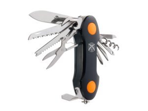 Нож перочинный Stinger, 96 мм, 15 функций, материал рукояти: алюминий, PP (черный/оранжевый) — изображение 3