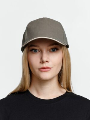 Бейсболка Long Beach, хаки с бежевым — изображение 5