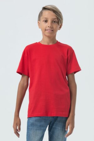 Футболка детская Regent Fit Kids, красная — изображение 4