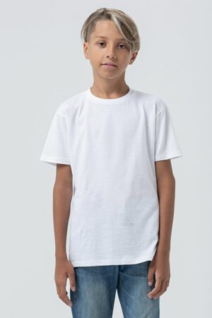 Футболка детская Regent Fit Kids, белая — изображение 4