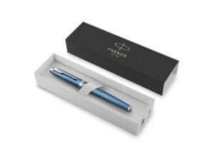 Перьевая ручка Parker IM Premium Blue Grey CT, перо: F, цвет чернил: blue, в подарочной упаковке. — изображение 2