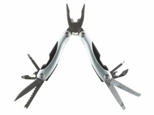 Мультитул Stinger, 100x50 мм, 15 функций, сталь/алюминий/пластик, серебристый, в нейлоновом чехле — изображение 3