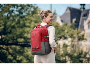 Рюкзак WENGER NEXT Ryde 16, красный/антрацит, переработанный ПЭТ/Полиэстер, 32х21х47 см, 26 л. — изображение 8