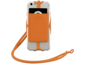 Картхолдер RFID со шнурком, оранжевый — изображение 2