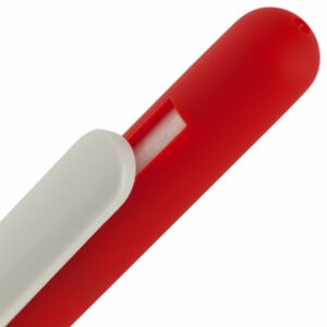 Ручка шариковая Swiper Soft Touch, красная с белым — изображение 4