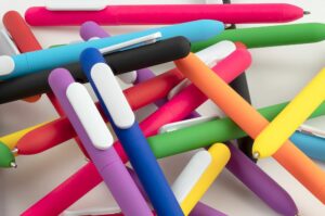 Ручка шариковая Swiper Soft Touch, красная с белым — изображение 5