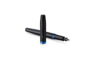 Перьевая ручка Parker IM Vibrant Rings Flame Blue, стержень:F, цвет чернил: blue, в подарочной упаковке. — изображение 3