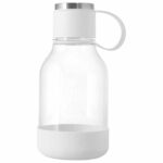 Бутылка для воды 2-в-1 Dog Bowl Bottle со съемной миской для питомцев, 1500 мл, белый с гравировкой