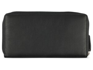 Кошелёк женский BUGATTI Banda, с защитой данных RFID, чёрный, кожа/полиэстер, 18,5х2х10 см — изображение 5