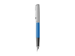 Ручка перьевая Parker Jotter Originals Blue Chrom CT, перо: F, цвет чернил: blue, в подарочной упаковке — изображение 2