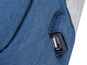 RIVACASE 7562 grey/dark blue рюкзак для ноутбука 15.6'', серый/темно-синий — изображение 9