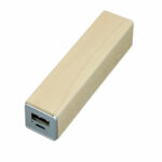 PB-wood1 Универсальное зарядное устройство power bank прямоугольной формы. 2600MAH. Белый