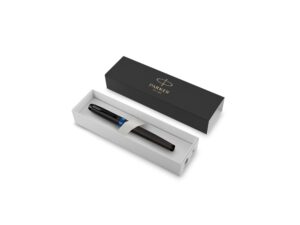 Перьевая ручка Parker IM Vibrant Rings Flame Blue, стержень:F, цвет чернил: blue, в подарочной упаковке. — изображение 6