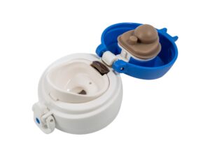Термос из нерж. стали тм THERMOS JNL-402-BLWH SS V.Insulated Flask,400ml, бело-синий — изображение 4
