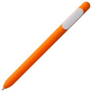 Ручка шариковая Swiper, оранжевая с белым — изображение 2