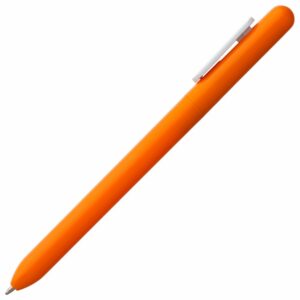 Ручка шариковая Swiper, оранжевая с белым — изображение 3